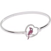 ALEX AND ANI Cardinal Bracelet for Women – Enamel Charm with Ruby Crystals, Cardinal Jewelry for Women, Symbol of Devotion & Loving Relationships(Cardinal (Shiny Silver))