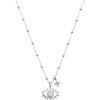 ALEX AND ANI Evil Eye Charm Necklace(Duo Charm Necklace)