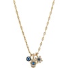 ALEX AND ANI Evil Eye Charm Necklace(Triple Charm Necklace)