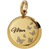 ALEX AND ANI Mom Butterfly Disc Charm(Stainless Gold)