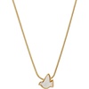 ALEX AND ANI Pearlized Dove Peace Slider Necklace, Shiny Gold