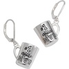 Alex And Ani Office MVP Earring, Brass Shiny Silver
