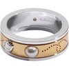 Alex and Ani Baseball Fidget Ring, Brass Two Tone