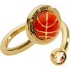 Alex and Ani Basketball Open Fidget Ring, Brass Shiny Gold