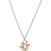 Alex and Ani Birds of a Feather Enamel Pendant, Brass Shiny Gold