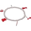 Alex and Ani Crayola Fan Favorites Scarlet Stretch Bracelet(Shiny Silver)
