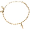 Alex and Ani Cross Ball Chain Bracelet(Stainless Steel Gold)