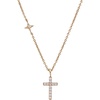 Alex and Ani Delicate Pavé Cross Pendant Necklace for Women – Nickel-Free, Adjustable Extender, 14k Gold Sterling Silver, Elegant Everyday Jewelry Gift