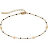 Alex and Ani Enameled Chain Coin Station Anklet(Black Gold)