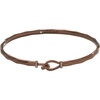 Alex and Ani Faceted Hook Tension Bracelet(Shiny Chocolate Brown)