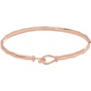 Alex and Ani Faceted Hook Tension Bracelet(Shiny Rose Gold)