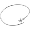 Alex and Ani Faith Bespoken Cross Cuff(Silver)