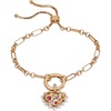 Alex and Ani Gemmy Heart Bolo Bracelet, Shiny Gold