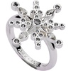 Alex and Ani Holiday Statement Ring for Women – Crystal Snowflake (Shiny Silver)