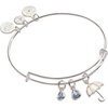 Alex and Ani Mother of Pearl Umbrella Bangle