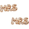 Alex and Ani Mrs Bubble Studs Earring, Shiny Gold
