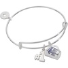 Alex and Ani Office MVP Bangle, Brass Shiny Silver
