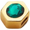 Alex and Ani PC20CH46G,Create Your Own, Swarovski Color Code Emerald Charm,14kt Gold Plated,Green, Slider Charms