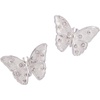 Alex and Ani SOM – Glass Butterfly Statement Stud Earring, Shiny Silver