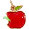 Alex and Ani School Charm Collection – Playful Enamel & Resin Charms for Bracelets and Necklaces, Nickel-Free, Ideal Gift for Students and Teachers(Apple Charm)