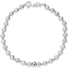 Alex and Ani Sister Elongated Crystal Stretch Bracelet for Women(Shiny Silver)