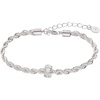 Snowflake and Crystal Chain Bracelet