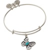 Alex and Ani Turquoise Filigree Butterfly Charm Bangle