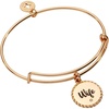 Alex and Ani Wife Charm Bangle Bracelet for Women(Shiny Gold)