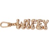 Alex and Ani Wifey Bubble Fob Clip Charm, Shiny Gold