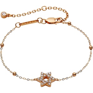 ALEX AND ANI Divine Guides Bracelets for Women(Precious Star of David (14k Gold Sterling Silver))