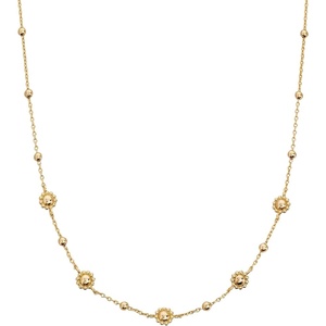 ALEX AND ANI Floret Chain Necklace, Shiny Gold