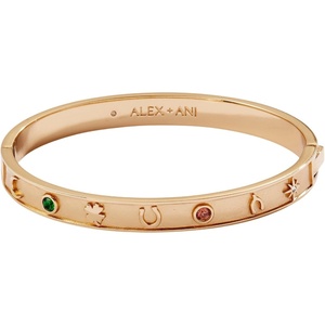 ALEX AND ANI Lucky Hinge Bangle, Shiny Gold