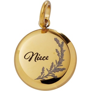 ALEX AND ANI Niece Lavender Disc Charm(Stainless Gold)