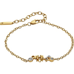 ALEX AND ANI Zodiac Bracelet – Two-Tone Stainless Steel with Clear Crystals, Nickel-Free, Zodiac Sign Bracelet for Women(Gemini)
