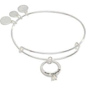 Alex And Ani Wedding Adjustable Chain Charm Bracelet, Wedding Style Charms, Shiny Finishes, Chain Length 6.5 To 8in(Bangle Charm Classic Traditional)