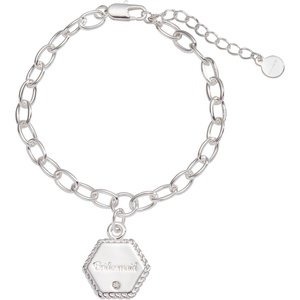 Alex And Ani Wedding Adjustable Chain Charm Bracelet, Wedding Style Charms, Shiny Finishes, Chain Length 6.5 To 8in(New Bridesmaid)