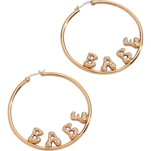 Alex and Ani Babe Bubble Hoop Earring, Shiny Gold