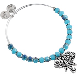 Alex and Ani Beaded Filigree Elephant Bangle