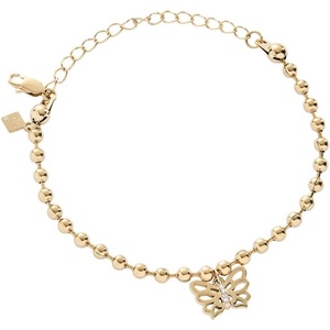 Alex and Ani Butterfly Ball Chain Bracelet(Stainless Steel Gold)