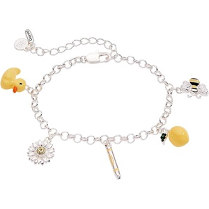 Alex and Ani Crayola Fan Favorites Sunglow Charm Bracelet(Shiny Silver)