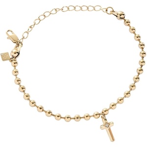 Alex and Ani Cross Ball Chain Bracelet(Stainless Steel Gold)