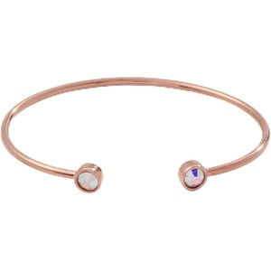 Alex and Ani Flex Cuff Bracelet, Crystal(Shiny Rose Gold)