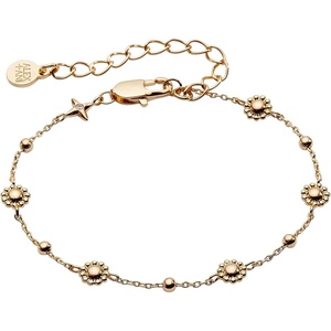 Alex and Ani Floret Chain Bracelet for Women (Shiny Gold)