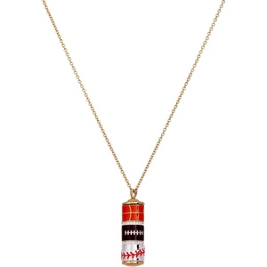 Alex and Ani Game On Spinner Pendant, Brass Shiny Gold