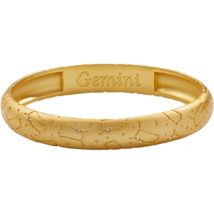 Alex and Ani Gemini Zodiac Hinge Bangle(Gold)