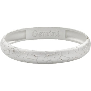 Alex and Ani Gemini Zodiac Hinge Bangle(Silver)