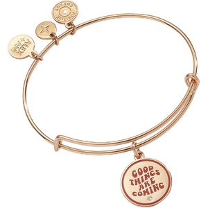 Alex and Ani Good Things Are Coming’ Mantra Charm Bangle