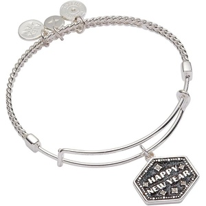 Alex and Ani Happy New Year Glitter Bangle(Glitter)