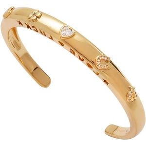 Alex and Ani Love and Luck Domed Open Cuff Bracelet