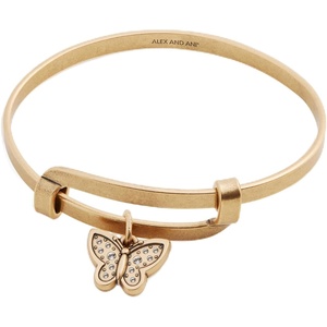 Alex and Ani Motivation Moon Charm Bangle(Gold)